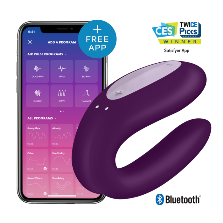 SATISFYER DOUBLE JOY MORADO