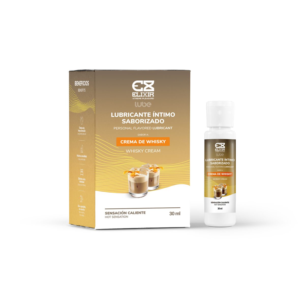 LUBRICANTE SABORIZADO CREMA DE WHISKY ELIXIR