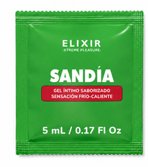 LUBRICANTE FRIO/CALIENTE SANDIA SACHET X 5 ML ELIXIR